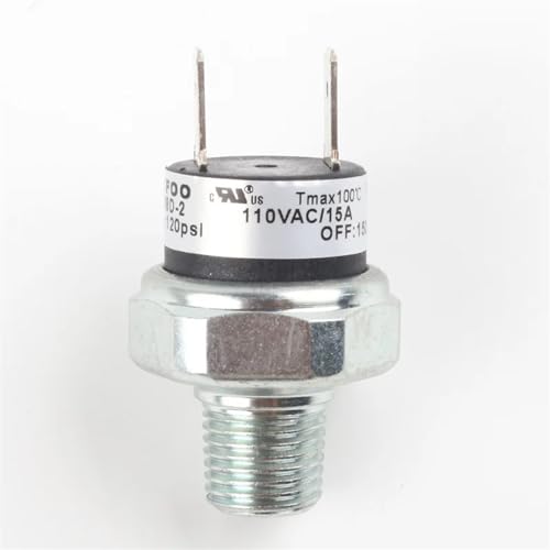 Compresseur air interrupteur de pression robuste 1/4 NPT vanne commande