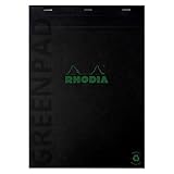 ロディア メモ帳 【グリーンパッド】 No.19 (A4+) 21×31.8cm 70枚 5mm方眼 メモパッド 100%再生紙利用 紙重量90g/㎡ ミシン目入 RHODIA cf19991