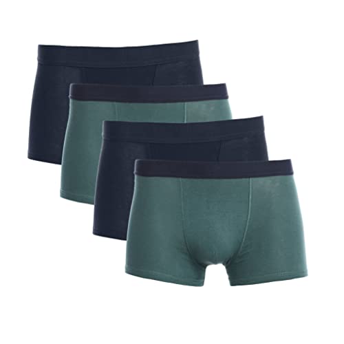 Organic Cotton Boys underwear Boxer Brief (4-Pack) | Cotton stretch Boxer Brief for Boys, Size (4-16) | (Made in Egypt)