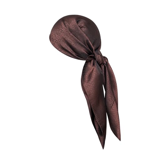Image of 35 inch Men's Large Square Jacquard Scarf - Cowboy Wild Rugged Style, With Gift Packed