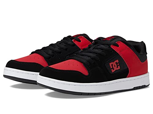 DC DC Men's Manteca 4 Casual Skate Shoe Black/Athletic RED 8.5