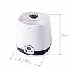 Lacor - 69345 - Yogurtiera HerA Supersillenciosa, Ideale per fare Kefir e Yogurt Greco, Contiene Timer 48 ore, Schermo LED, Capacità: 1L, Ø 16.8 x 18.8 cm, Bianco