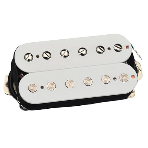 Części Gitar Elektrycznych Przetwornik Do Gitary Elektrycznej Alnico 5 Aluminium Nickel Cobalt Series Przetwornik Double Coil Przetwornik Double Block Biała Miedziana Podstawa(Neck A)