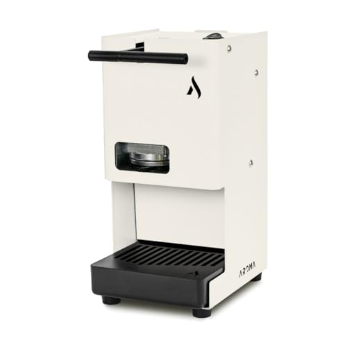 Aroma E.GO Macchina da caffè per cialde ESE 44 mm (bianco)