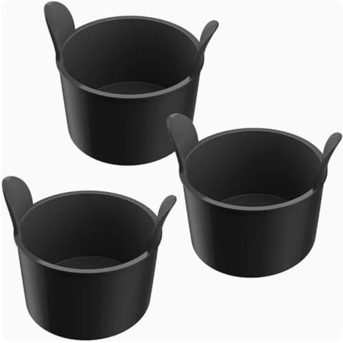 Tolxh 4PCS DZ201 Black Foodi Egg Poacher Air Fryer Egg Poacher, Silicone Ramekins Quality Durable New Replacement Parts For Ninja Air Fryer