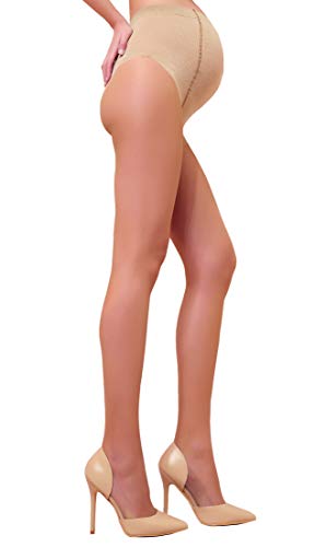 WOOTI TIGHTS collant MAMAN Napoli voile 20 den, S SABBIA Cover