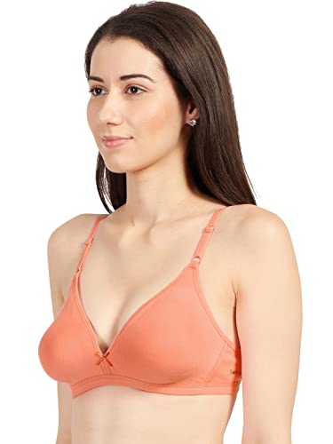 Image of SONARI Omania Womens Non-Padded Cotton Polyester Bras - Solid, Non-Wired, Medium Coverage, Hand Washable (Pack of 2)