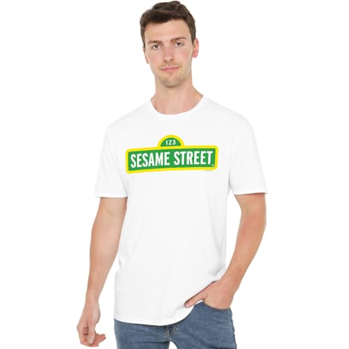 T-shirt Sesame Street confortable anti-pilling vêtement blanc facile à assortir