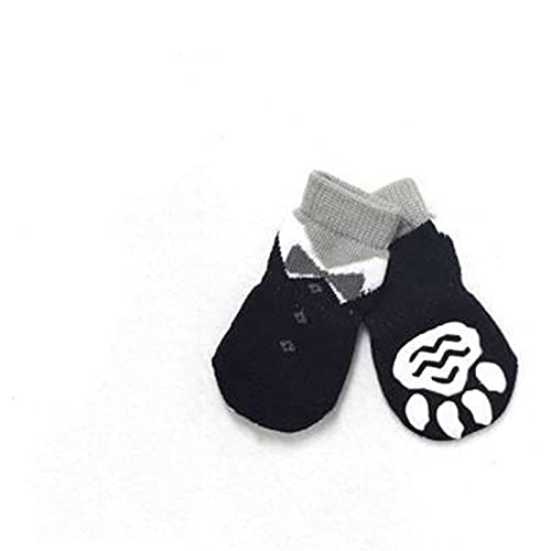 Beenyoo Indoor-Katzen- und Hunde-Rutschsocken-Größe von XS bis XL für Kleintiere geeignet-Silikon schützt Pfoten und bietet Traktion Cover