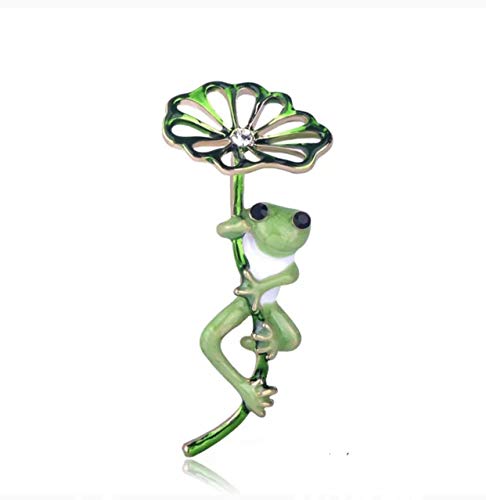 Comelyjewel Enamel Lapel Pin Frog Brooch Pin Party Valentine Brooch Collar Jewelry Gift Durable and Useful