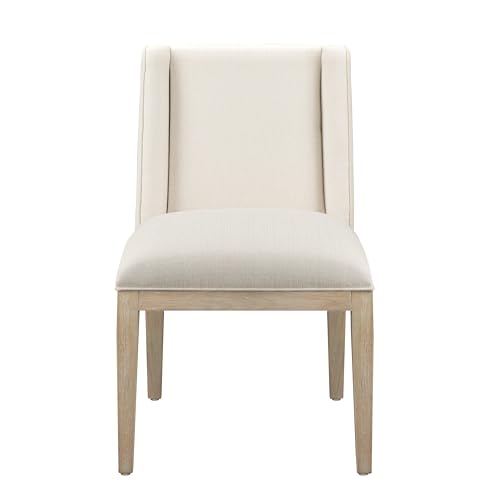 Stanley Horizon Dining Chairs Set of 2 in Mist – Upholstered Modern Dining Room Chairs with Padded Seat & Back, Wood Legs, Comfortable & Stylish Accent Side Chairs