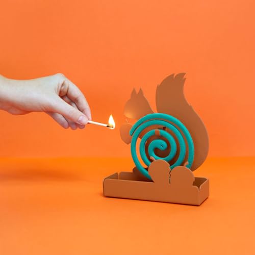 Support spirale anti-moustique Balvi écureuil marron avec base - 4