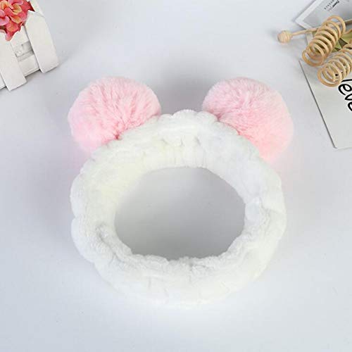 Preisvergleich Produktbild HUIQING Netter Panda Haarband Flauschige Haarband Frau Mädchen niedlichen Stirnband Ohren