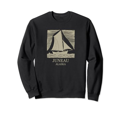 Sailboat Block Print Juneau Sweatshirt