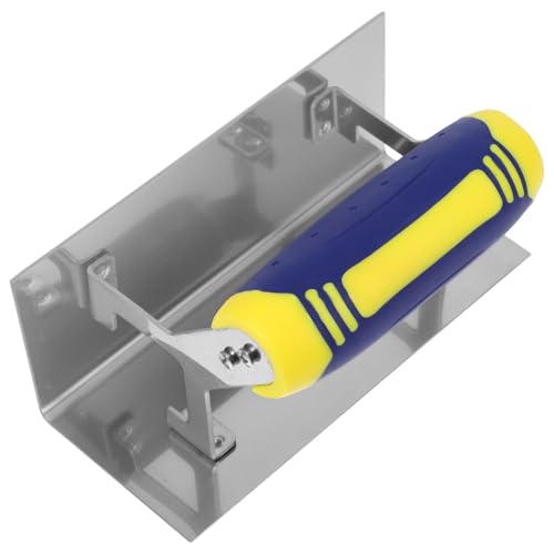 Anneome Cazzuola Angolare in Acciaio Inox per Cartongesso Impugnatura Ergonomica Utensile Manuale per Finitura Angoli Interni Spatola per Bordatura in Cemento e Rivestimento per Casa