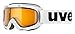 uvex Unisex Jugend, slider LGL Skibrille, white/lasergold lite-clear, one size