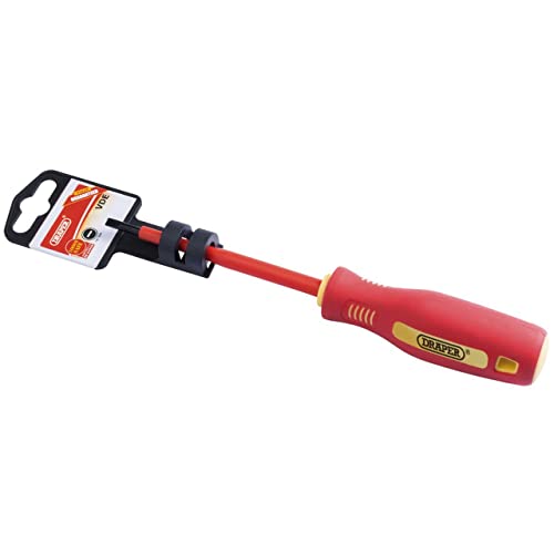 Draper 46517 Fully Insulated Plain Slot Screwdriver, 4mm x 100mm