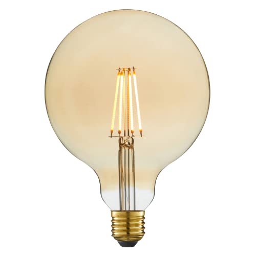 LEXMAN - Dekorative LED-Glühbirne - Amber Globe - Ø125mm - E27-470Lm - 4,9W äquivalent 40W - 2000K - Sehr warmweiß Cover