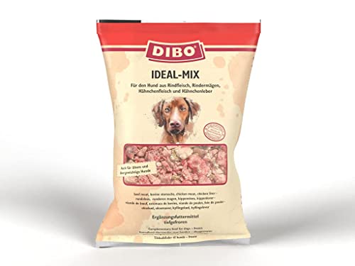 DIBO Ideal-Mix, 10 x 2.000g-Beutel, Tiefkühlfutter, gesunde, natürliche Ernährung für Hunde, Hundefutter, Barf, B.A.R.F.
