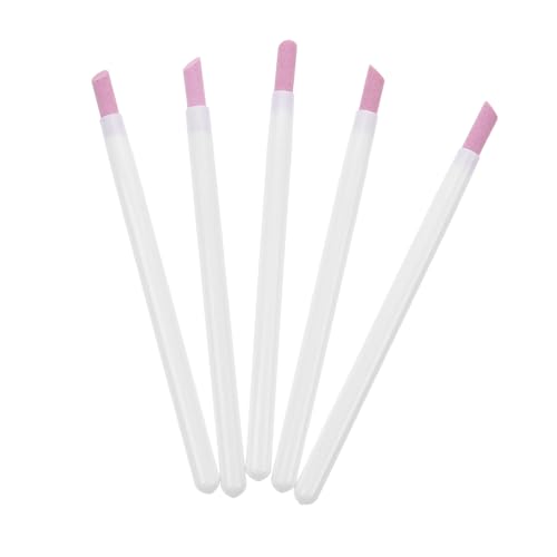 Beavorty Nail Art Set 5pcs Nail Engraving Pens Cuticle Pushers Dead Skin Remover Portable for Learners