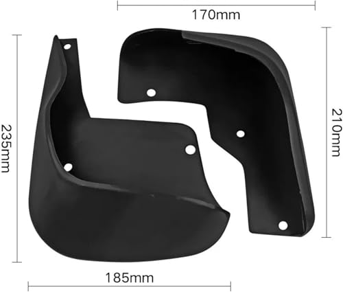 Guardabarros delanteros para Peugeot 206 hatchback de 1998 a 2012 2