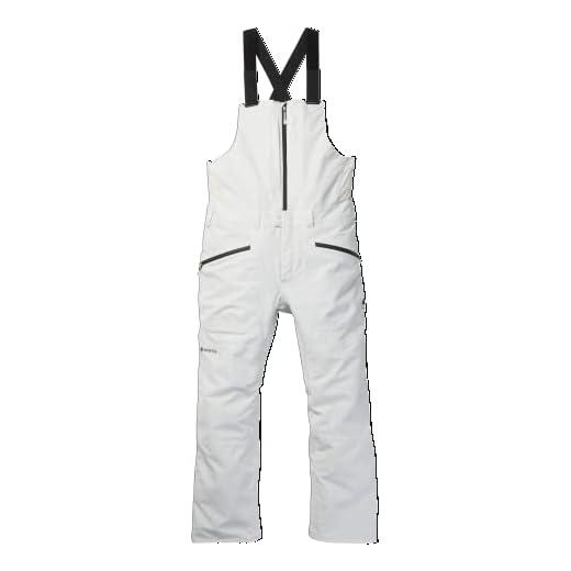 Burton Men's Reserve GORE‑TEX 2L Bib Pants, Stout White, Large