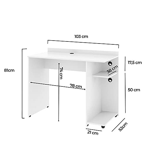 Mesa para computador Gamer Xp - Preto com Vermelho - Rpm Móveis