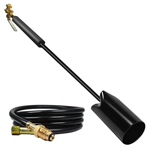 MAGTURBO Propane Weed Torch Kit - Self-Igniting Outdoor Garden Weed Torch Burner High Output Propane Torch Burner Portable 20,000 BTU Weed Burner Wand