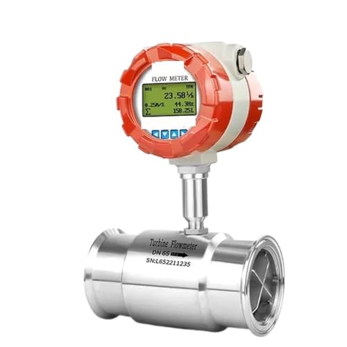 Débitmètre d'eau avec pince de fixation en acier inoxydable robuste 1 pouce