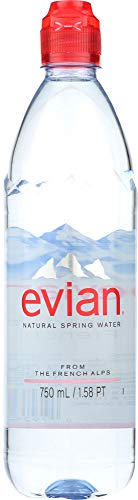 evian Agua de manantial natural, botella de 750 ml
