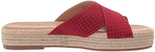 Lucky Brand Women's GAYTE Wedge Sandal, Garnet, 7.5 | Image 5