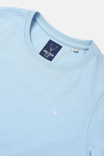 Image of Allen Solly Boys' Crew Neck T-Shirt | Stag Logo | Cotton | Regular Fit | Everyday Kids Casual Wear