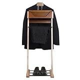 Polyvalent et durable : organisez sans effort les costumes, chemises, pantalons, cravates, ceintures et chaussures. Ce portant à vêtements dispose d'un cintre profilé, d'une barre de pantalon antidérapante, de porte-cravates/ceintures et d'un sho