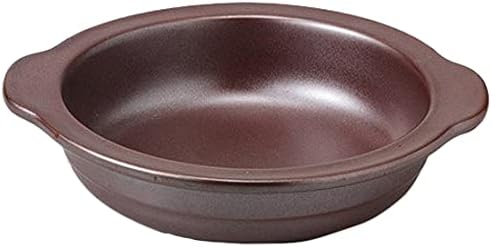 Set of 5 Viral Serum Round Gratin 6.9 x 6.2 x 1.7 inches (17.5 x 15.7 x 4.3 cm), 9.5 oz (270 g), Baking Oven Wear, Kitchen Utensils Cooking, Time-Saving Western Tableware, Restaurant, Commercial Use