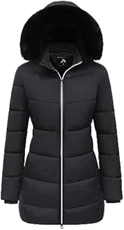 MOERDENG Women's Winter Windproof Warm Down Coats Waterproof Thicken Hooded fashions Puffer Jacket