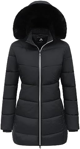 MOERDENG Women's Winter Windproof Warm Down Coats Waterproof Thicken Hooded fashions Puffer Jacket