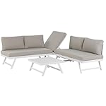 Coccorino Gartenset 5-Sitzer Aluminium Taupe