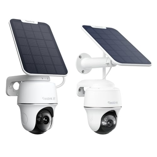 REOLINK Solar Security Cameras Wireless Outdoor Bundle , Argus PT & Argus PT Ultra with Pan/Tilt, 4K Auto-Tracking, Colo - Detailed View