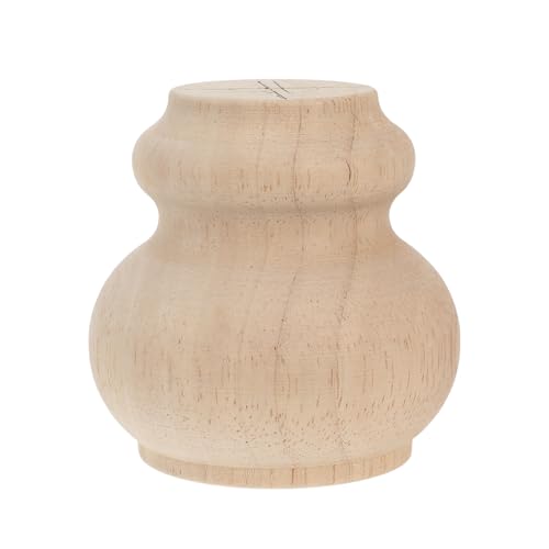 LALAFINA Patas de Muebles Redondas de Madera Maciza 8x8 Cm para Sofá, Patas de Apoyo para Mesa de Centro y Banco, Repuesto Decorativo Estilo Francés, Soporte Resistente para Muebles