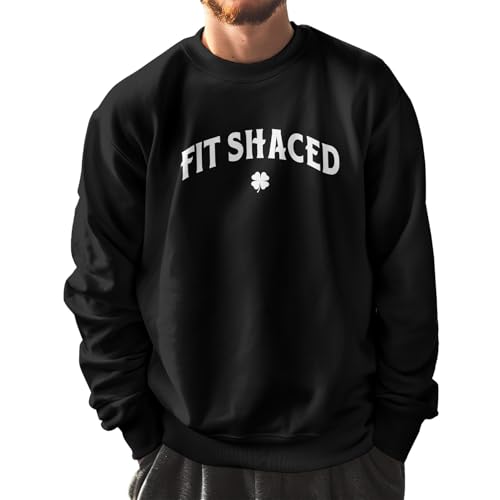 Fit Shaced Sweatshirt, Saint Patricks Day Crewneck Sweater, Shamrock Clover Jumper for Men Women2