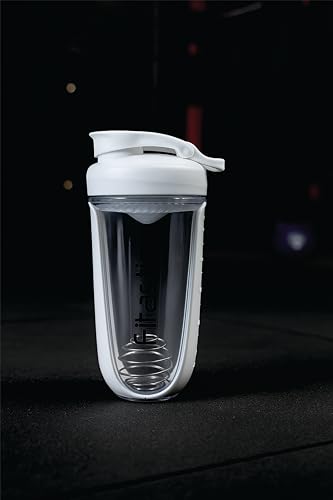 Image of Fuel Shaker Bottle - 700 ml | BPA-Free, Leak-Proof with Mixing Mesh | Premium Black Protein Shaker for Gym & Fitness (Pack of 1, White, PET)