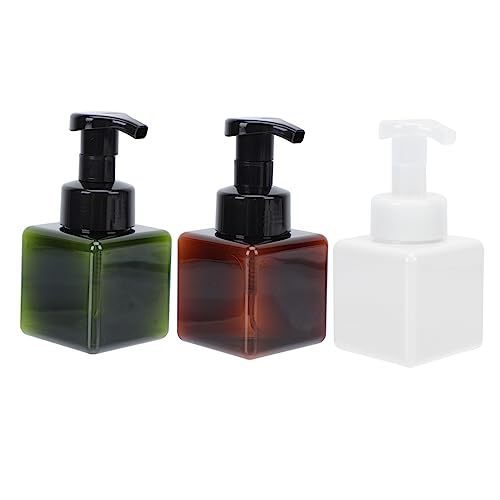PartyKindom 3pcs Refillable Foaming Soap Dispenser Bottles Travel Containers for Hand Soap Shampoo Lotion Mousse Pump