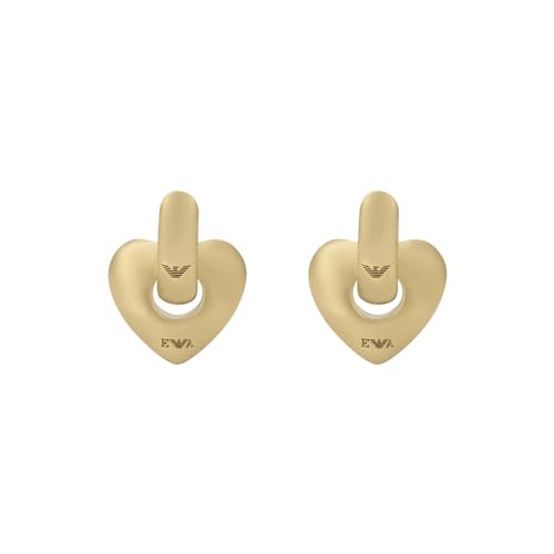 Emporio Armani Orecchini da donna in acciaio inossidabile o ottone, con chiusura a cerchio o Huggie