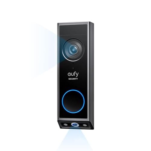 eufy Security E340 Video Doorbell Camera Wireless no Subcription(Battery Powered), Dual Cameras with Delivery Guard, 2K Full HD, Humen/Package/Motion Detection, No Monthly Fee Battery or Wir