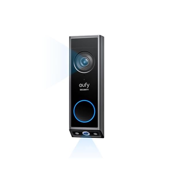 eufy Security Video Doorbell E340 (Battery Powered), Dual Cameras with Delivery Guard, 2K Full HD and Color Night Vision, HomeBase S380 Compatible, No Monthly Fee