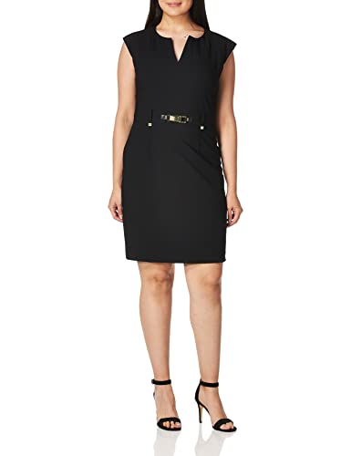 Calvin Klein Women's Shift Dress with Gold-Tone Hardware
