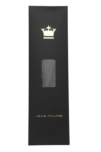 Image of Louis Philippe Men Black Textured Tie