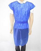 10 Avental Descartável Tnt Hospitalar Manga Curta Tnt 30g Azul Marinho Pct 10uni - Tam M - Avental Descartável Sem Manga TNT Gramatura 30 - Capote Descartável Jaleco Descartável Avental Tnt Descartável Hospitalar Azul 30g Capote tnt descartável Azul Paciente