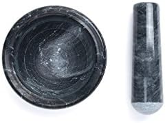 Fox Run 3839 Mortar and Pestle, Marble, Black