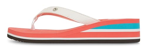 Image of Floopi High Heel Wedge Sandals for Women-Comfort Yoga Mat Footbed for Support, Flip Flop Thong Platforms for Summer